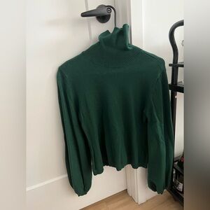 Sugarlips Green Turtleneck Sweater